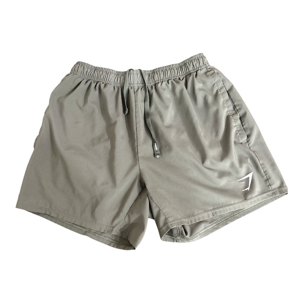 Gym Shark Women's Shorts Size Small Olive Green Loose Fit Athletic Gym Training